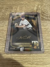 2025 Bowman Draft - Chrome Prospect Autographs AJ Russell #CPA-AR Gold Ink...