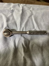 Vintage KAL  1049 Ratchet Classic 1/4" Round Head Chrome Japan Knurled