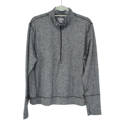 LL Bean Women's VentureSoft Sweatshirt 1/4 Zip Athletic Top Sporty Activewear XL