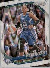 2025 Panini Prizm WNBA Maya Moore #135 White Seismic Prizms Minnesota Lynx
