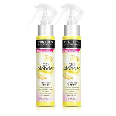 John Frieda Go Blonger Lightening Spray, Paraben & Phthalate 3.5 (Pack of 2) 