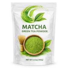 Nature Premium Matcha Green Tea Powder 100g 3.53oz Fine Ground Tea Vegan