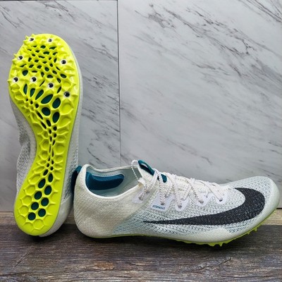 Nike Zoom Superfly Elite 2 White Bright Spruce Track Spikes Men's 10 FZ9662 100