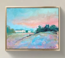 Original Impressionist Painting on 14 in x11 in Canvas - Signed by the Artist