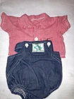 Vintage Cabbage Patch Kids/Doll Clothes Jean Shorts Jumper (633)