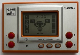 Nintendo Game & Watch Flagman FL-02 Handheld Electronic Game w/ Manual