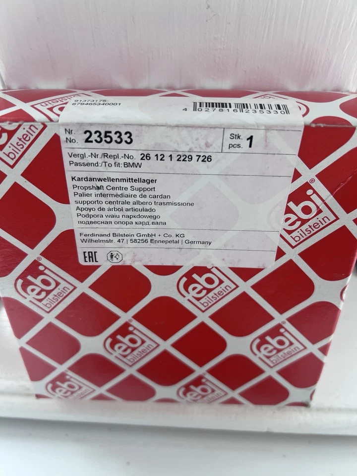 BMW CSB Drive Shaft Support E53 X5 Febi Bilstein 26121229726 (OE Part, NLA NOS) - Image 4 of 4