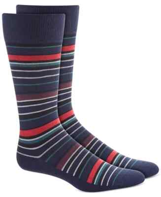Alfani Men's Alfatech Variegated Stripe Socks Size 7-12 (2 Pairs)