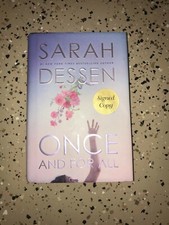 Once and for All by Sarah Dessen (2017, Hardcover) Signed Copy