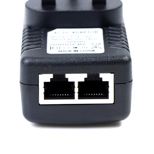 48V DC 0.5A POE Injector POE Switch Ethernet Power Adapter UK PlugB^R2 - Photo 3/11