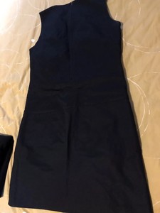 zara basic black dress