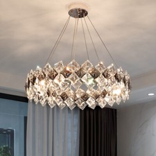 Luxury Crystal Ceiling Light Shining Chandelier Pendant Lamp Hallway Living Room