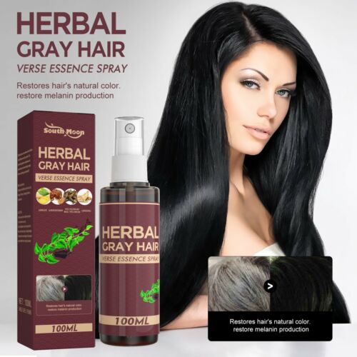 Reverse Gray Hair Darkening Shampoo Natural Herbal Essence Hair Color Dye  Black | eBay