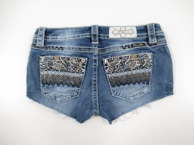 MISS ME JEANS (CUTOFF) TO SHORTS TAG SIZE 27 MEASURED 28X2 MM #124
