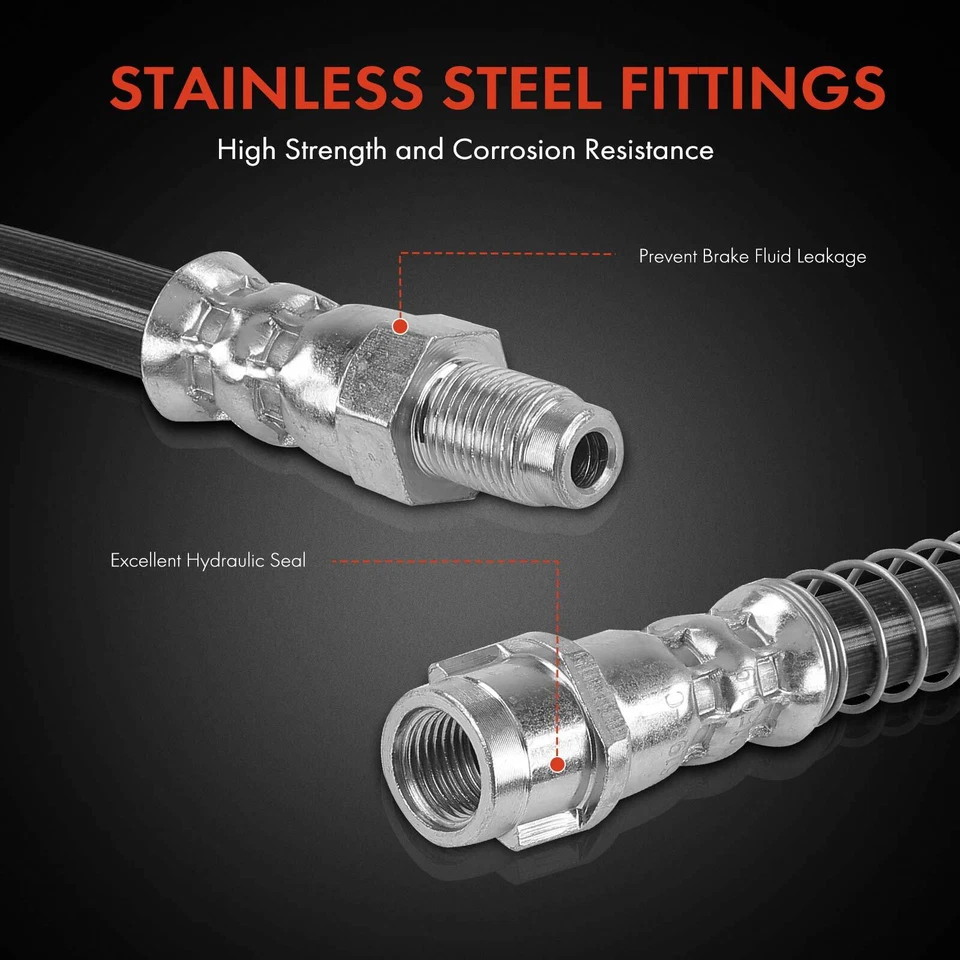 Manguera hidráulica de freno trasero derecho y derecho 2 piezas para Mercedes-Benz X166 GL350 W166 ML250 Foto 4 de 4