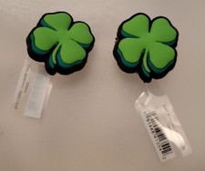 Lot of 2 - Crocs Jibbitz Clover Shoe Charms | Jibbitz for Crocs