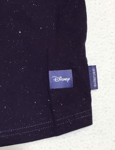 Disney Spirit Jersey Girls XS 4 Wish Star Shirt Blue Glitter Sparkles Puffy - Picture 3 of 10