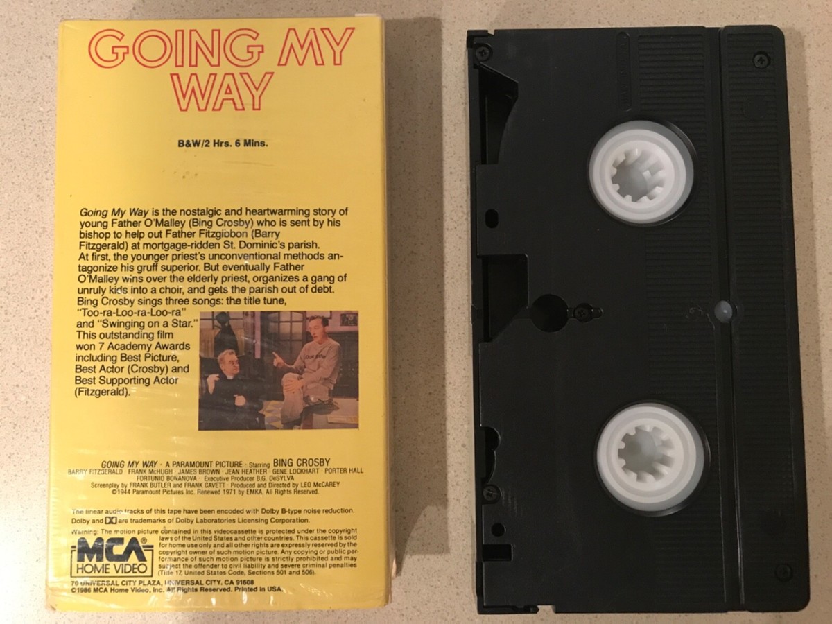 Going My Way (VHS, 1986) Bing Crosby, Barry Fitzgerald, Frank