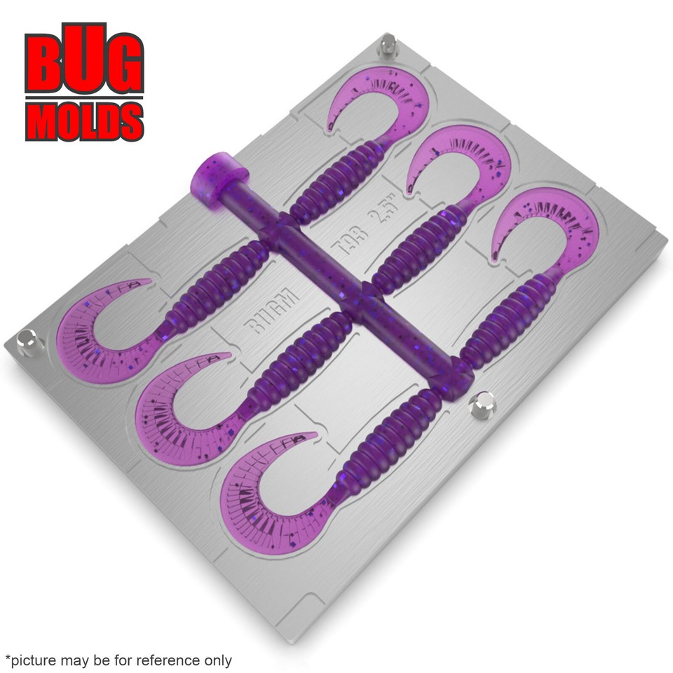 SOFT PLASTIC MOLD 2.5" 3.5" 4.5" FISHING BAIT LURE MOULD