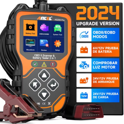 ANCEL AS200 Pro Automotive OBD2 Scanner Code Reader Engine Car Battery Tester