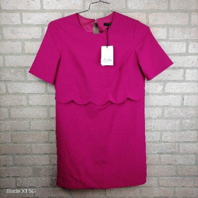 tara jarmon pink dress Pink Ottoman Dress