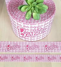 7/8, 1.5  3" 1 YD Barbie Grosgrain Ribbon Barbie Doll Silhouette Hair Bow