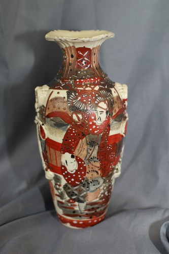 Vase en faïence au décor Japonisant.Fin XIX ème - Picture 5 of 15