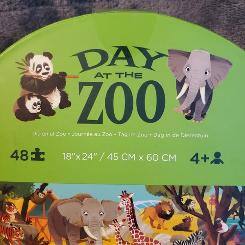 Crocodile Creek Tag im Zoo Puzzle 48 Stck. 18x24 Alter 4+ Neu Versiegelt - Bild 4 von 8