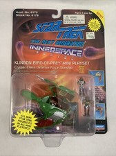Star Trek Innerspace Series Klingon Bird of Prey Mini Playset Playmates NOS WORF