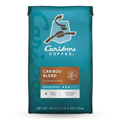 Caribou Coffee Whole Bean, Caribou Blend , 40 Oz.