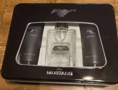Ford Mustang Cologne Men Set: EDT 3.4oz+ SG 3.4oz+ ASB 3.4oz new gift set