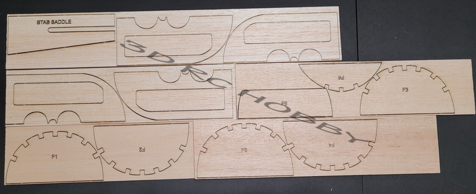 WWI RAF SE5a Biplane 60" WS RC Airplane Kit Laser Cut Balsa & Ply Short ...