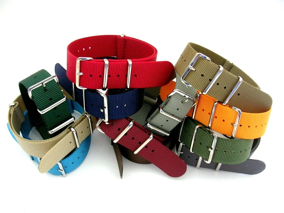 NATO® Correa G10 Nylon Balístico Militar MoD Buzo Correa de Reloj Deportivo Cosida EE. UU. Foto 2 de 4