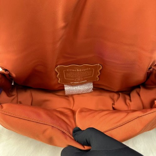 Coach Coachtopia Loop Puffy Wavy Dinky Shoulder Bag Orange Rainbow CQ859 NWT - Picture 7 of 11