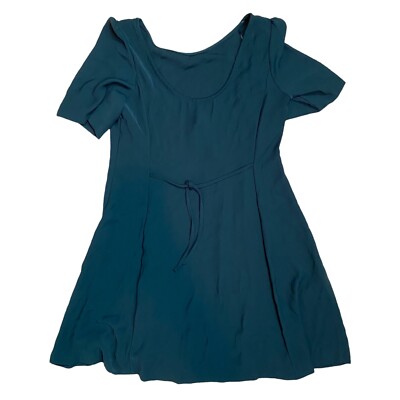 mango blue and green dress Maisie Wilen Orbit City Dress