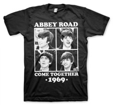 Image of The Beatles Abbey Road Come Together Official Mens T-Shirt