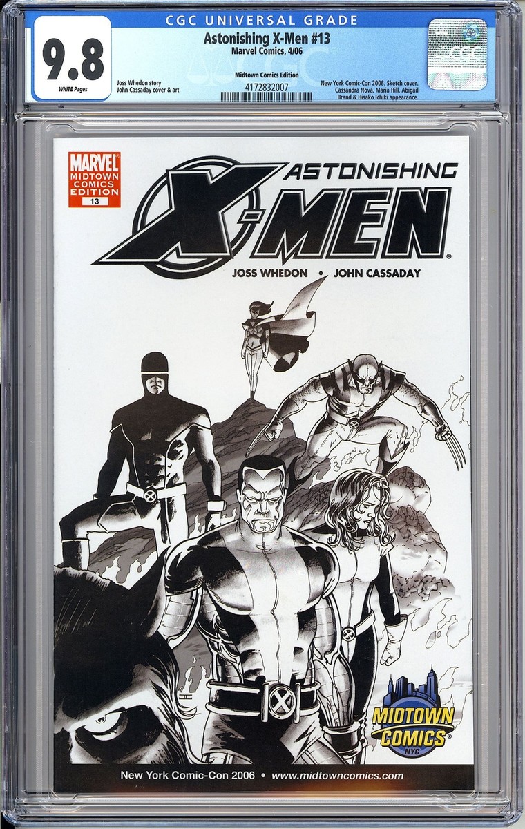 Astonishing X-Men 13 CGC 9.8 2006 4172832007 Midtown Sketch