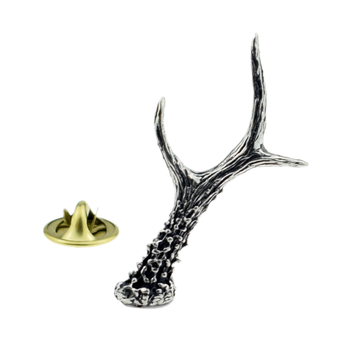 Roe Deer Antler English Pewter Lapel Pin Badge XTSPBA56 | eBay UK