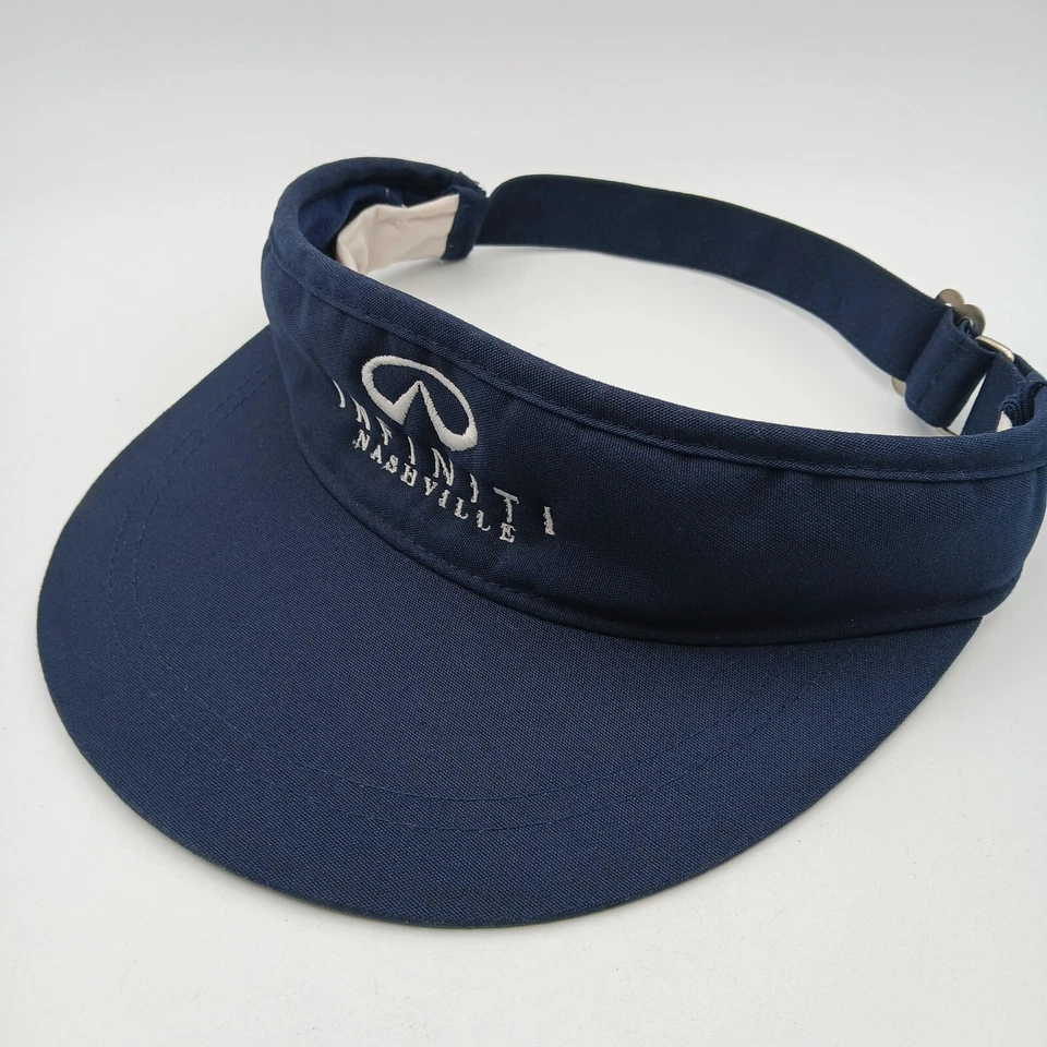 Gorra con visera de golf Infiniti Nashville azul marino blanco logotipo de escritura ala ancha sistema operativo Foto 4 de 4