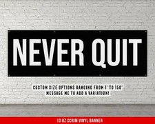 Motivational Gym Banner - Large Quote Wall Art