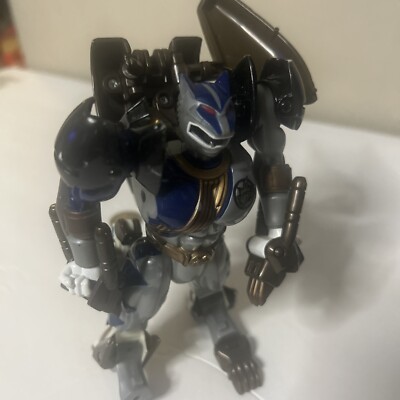 F10  Mighty Power Rangers, Wild Force 6'' Zord, Lunar Wolf Ranger Parts Or Repair