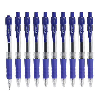 10x Gelschreiber Kugelschreiber Stifte Kuli Gel Pen Büro Office Schule Uni blau