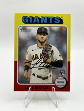 2024 Topps Heritage #101 Luis Matos RC San Francisco Giants