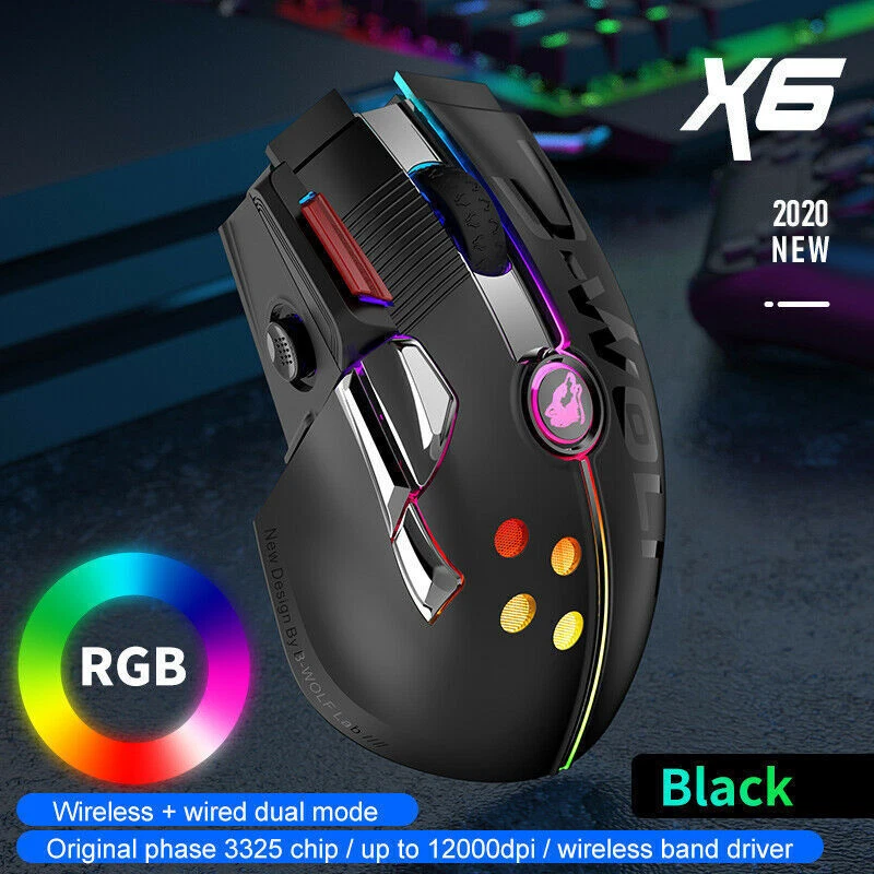 Wired Gaming Mouse Up to 12000 DPI Gaming Chip RGB Programmable