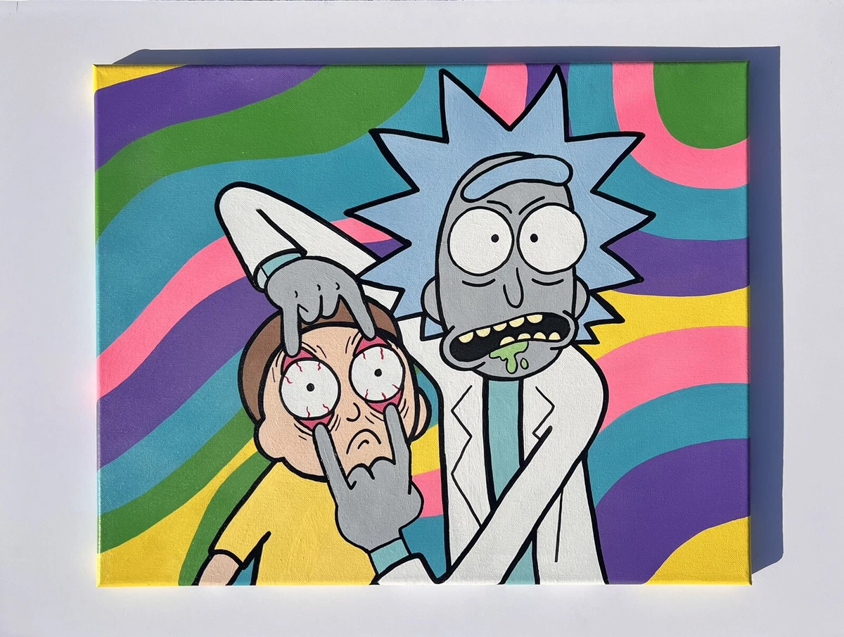 Rick and on sale morty painting