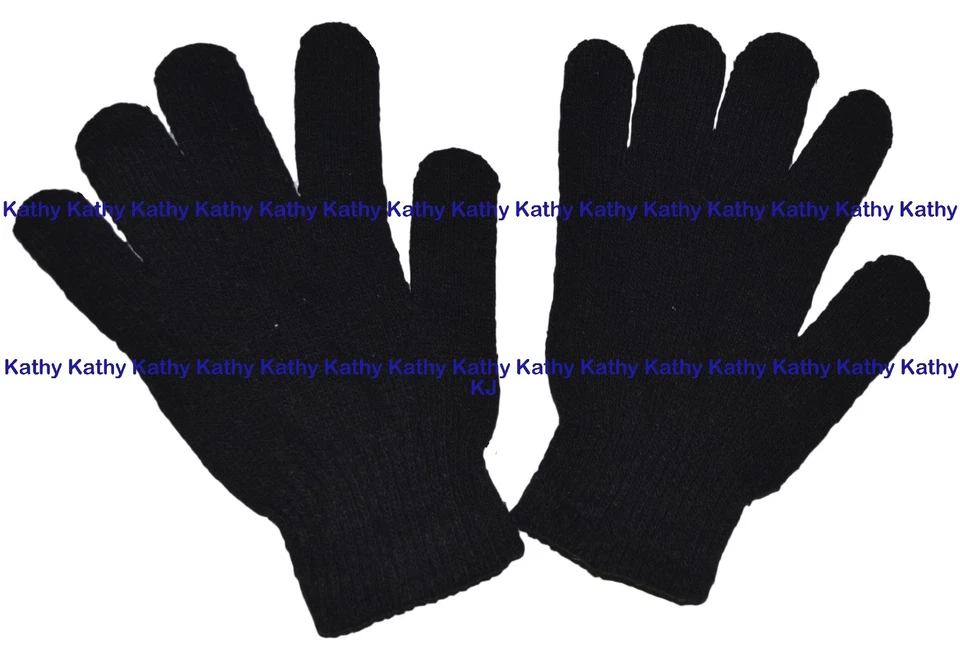 Lote al por mayor a granel guantes mágicos tejidos invierno cálidos lisos talla única se adapta a la mayoría de Nueva York Foto 2 de 2