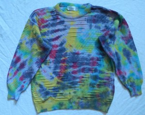 Tie Dye Black Rainbow Suéter Listrado Gola Careca Grande Masculino de Malha de Algodão Feito À Mão | eBay