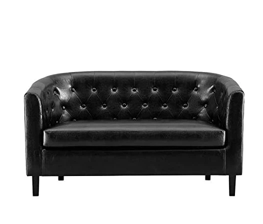 2 seater tub sofa faux leather sale