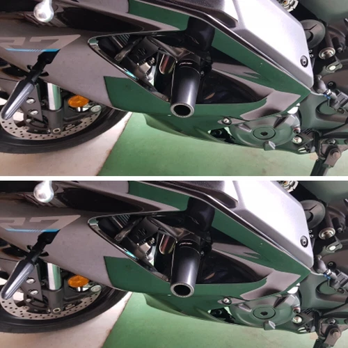 Protector de choque deslizadores de cuadro CNC para Yamaha YZF R7 2021-2024 YZFR7 - Imagen 9 de 9