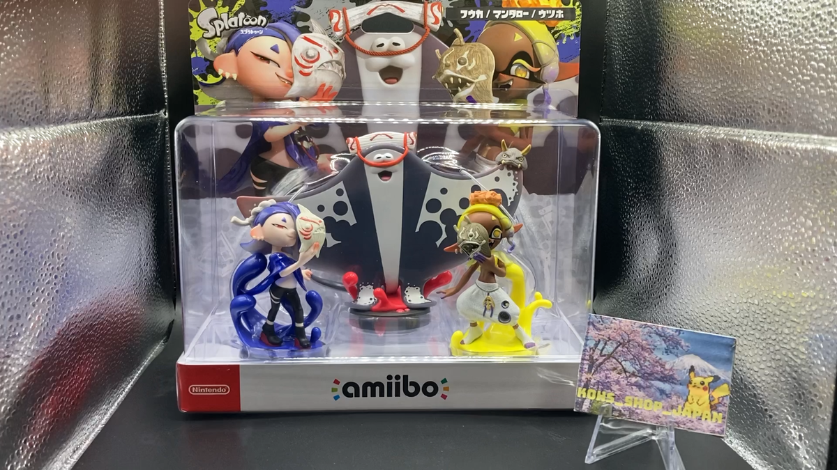 Amiibo Splatoon 3 Deep Cut Surimi union Frye Big Man Shiver Set